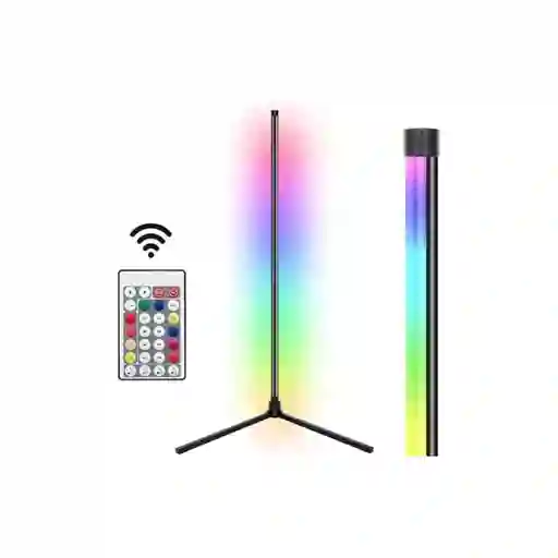 Lámpara Pie Led Rgb Control Remoto 130 Cm