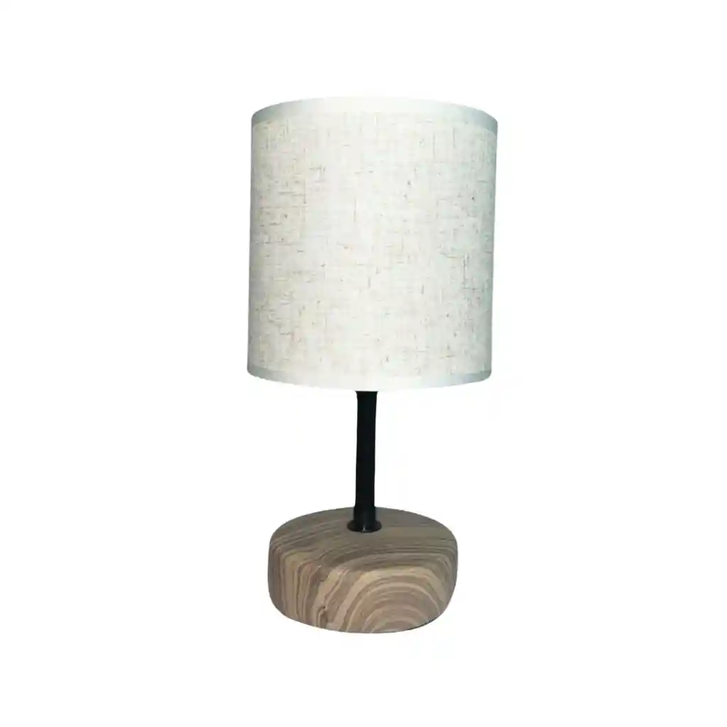 Lámpara Velador Mesa Diseño Clásico 20x20x30 Cm Blanco