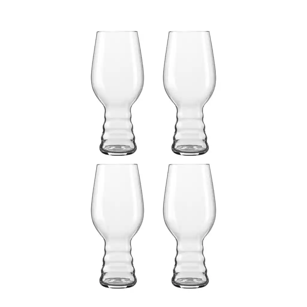 Set 4 Vasos Cerveceros Vidrio Múnich 18x6 Cm