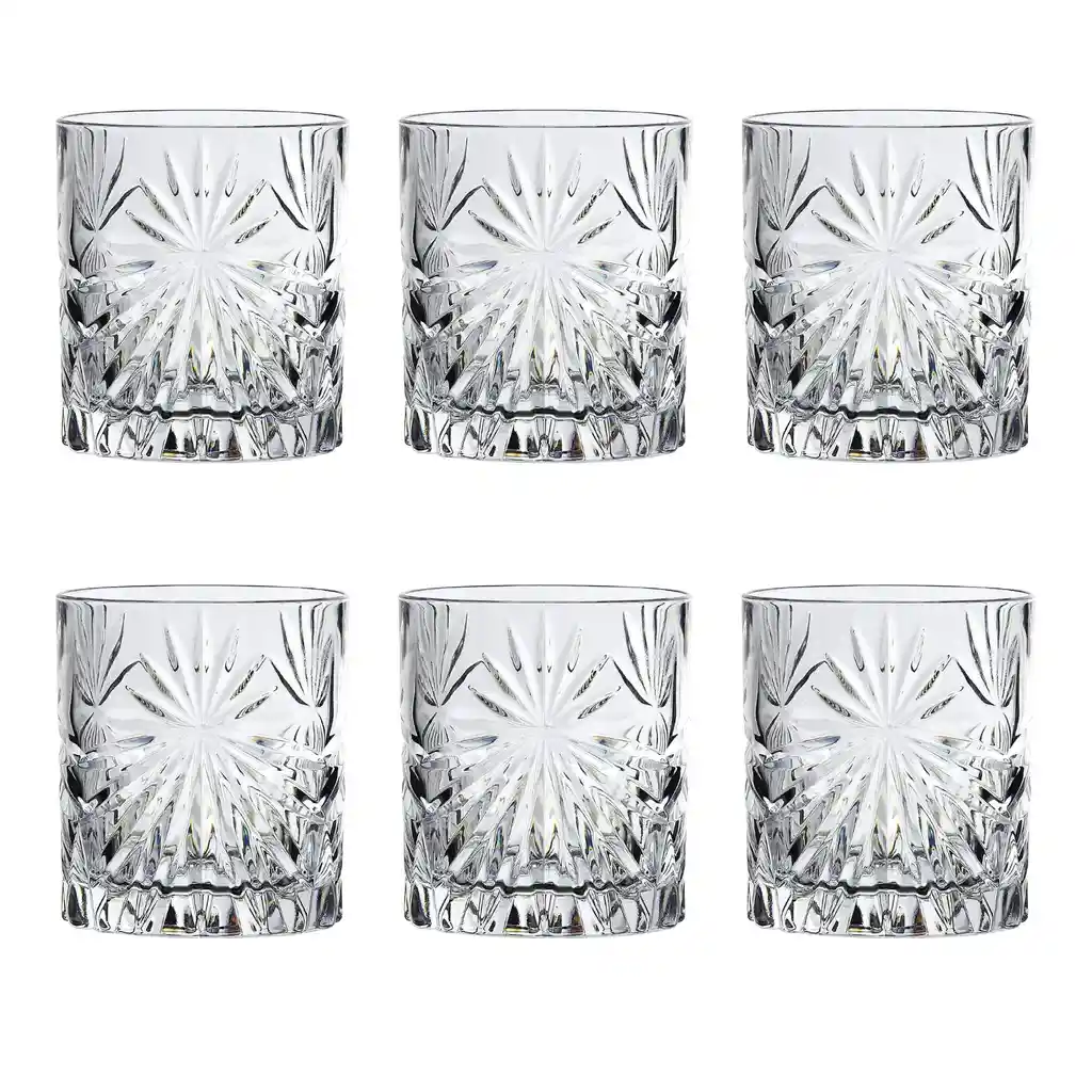 Set 6 Vasos Whisky Perth Vidrio 8.5x7 Cm