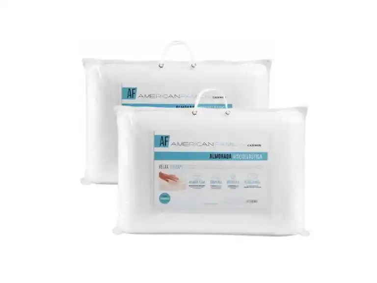 Pack 2 Almohadas Viscoelástica Memory Cannon 40x60 Cm