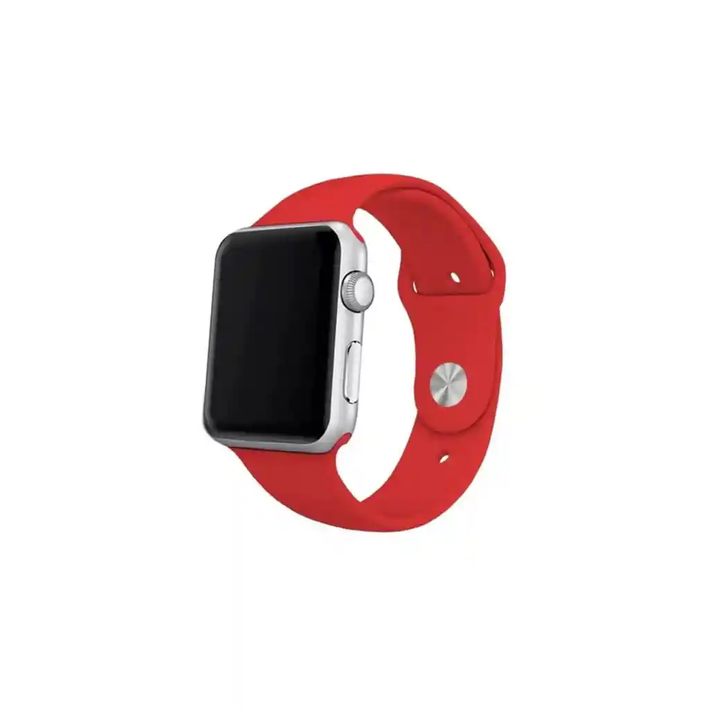 Correa Apple Watch Silicona Rojo S/m 42x44x45 Mm