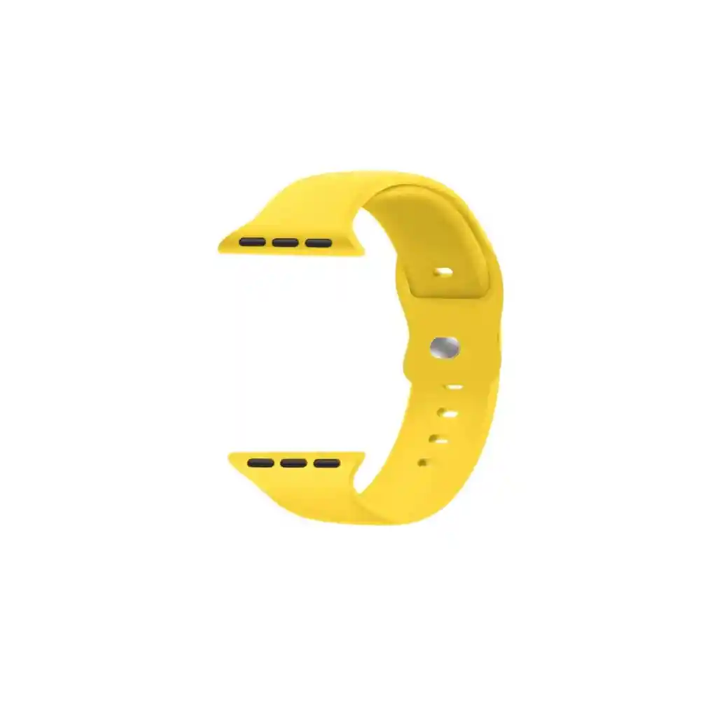 Correa Apple Watch Silicona Amarillo S/m 38x40x41 Mm