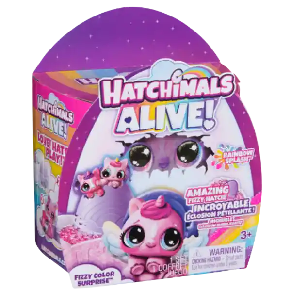 Hatchimals Alive! Eclosión Burbujeante Arcoiris