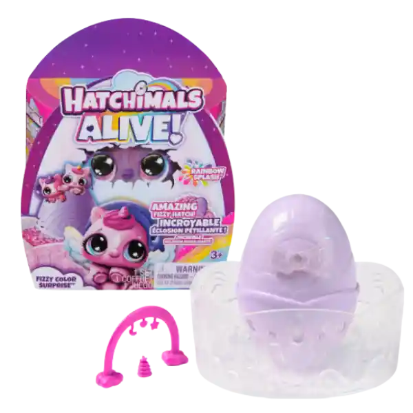Hatchimals Alive! Eclosión Burbujeante Arcoiris