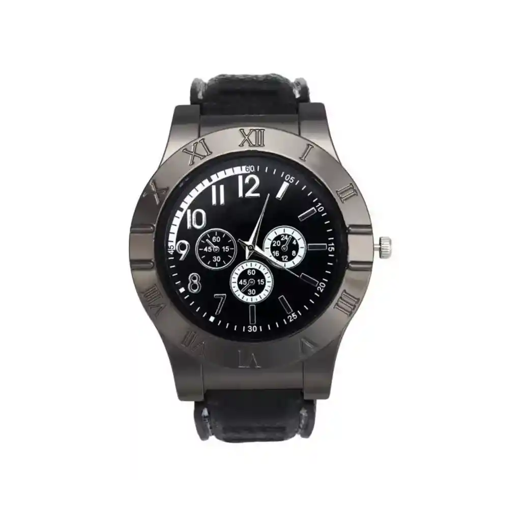Reloj Pulsera Encendedor Recargable Usb Luz Led Hombre