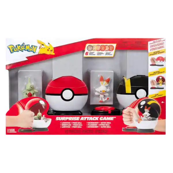 Jazwares Pokemon Ataque Sorpresa Larvitar Vs Scorbunny