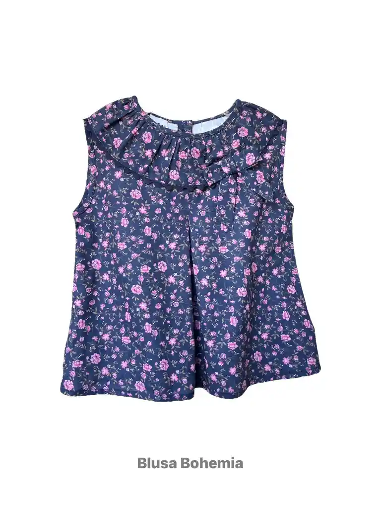 Blusa Bohemia Algodón Niña Talla 6 Meses