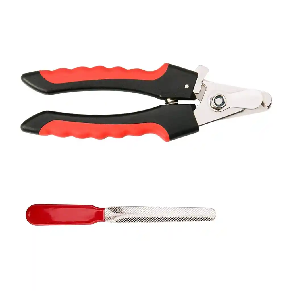 Kit Alicate Corta Uñas Garra + Lima Mascotas