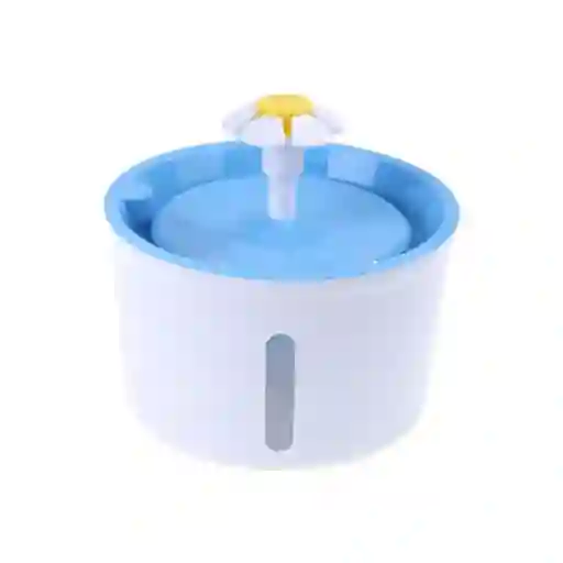 Bebedero Fuente Eléctrico Agua Mascotas 2 L Color Azul