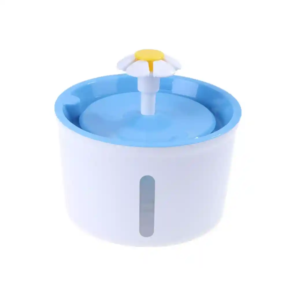 Bebedero Fuente Eléctrico Agua Mascotas 2 L Color Azul