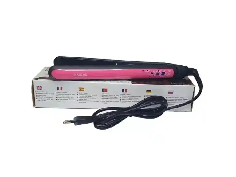 Alisador Plancha Pelo Antiestática Rosado