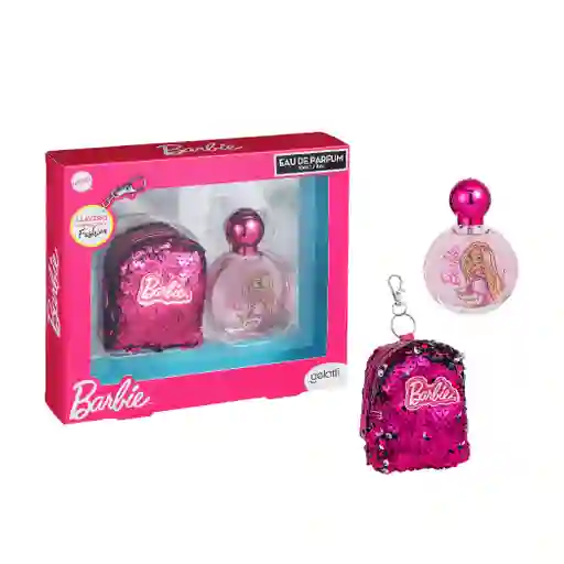 Set De Perfume Niña: Edp 50 Ml Y Llavero Minimochila, Barbie