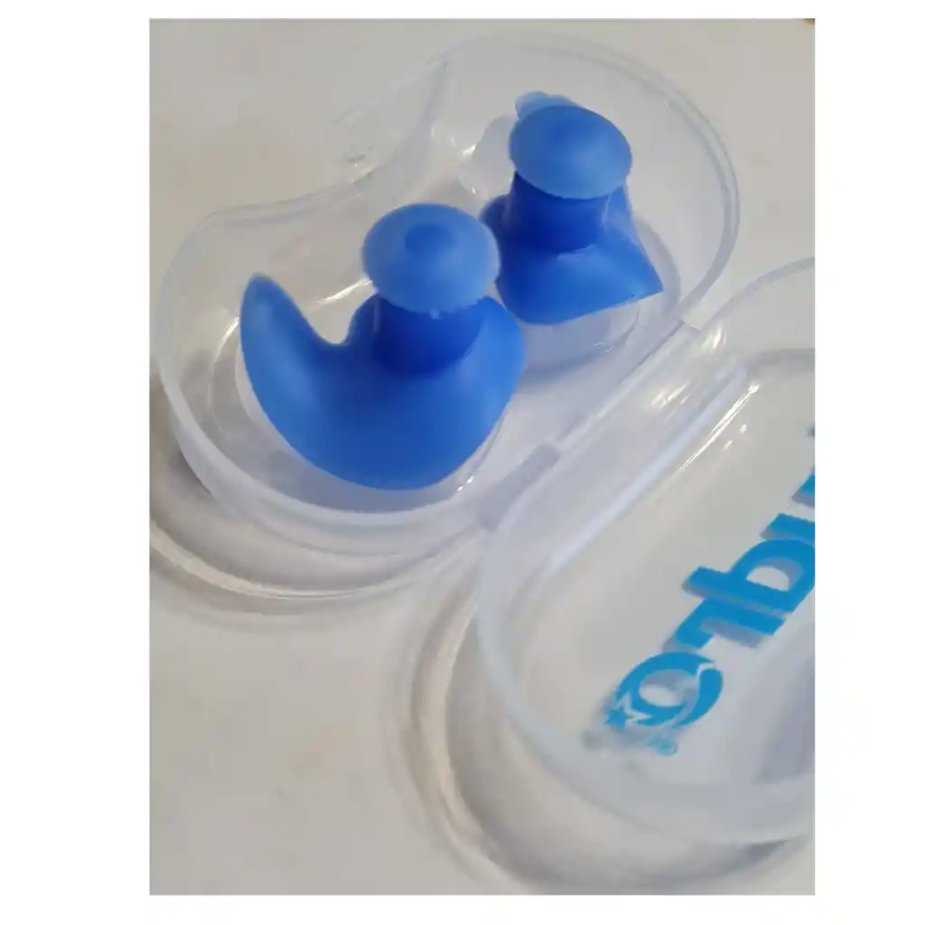 Tapones Oido Natacion Hydro Silicona Ear Plugs In Azul
