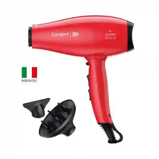 Secador Comfort 3d Therapy Ultra Ion Ga.ma Rojo