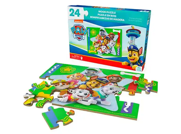 Puzzle Paw Patrol Madera 24 Pieza