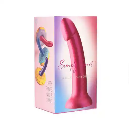 Dildo Metálico Rosa