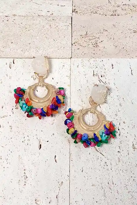 Aros Begonia Multicolor Blanco