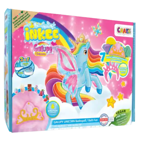 Craze Set Bombas Para Baño Y/o Piscina Galupy Unicorn Vegan