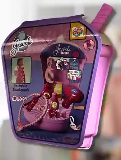 Juguete Fantasy Caja Cosméticos Con Utensilios De Juguete Para Regalo