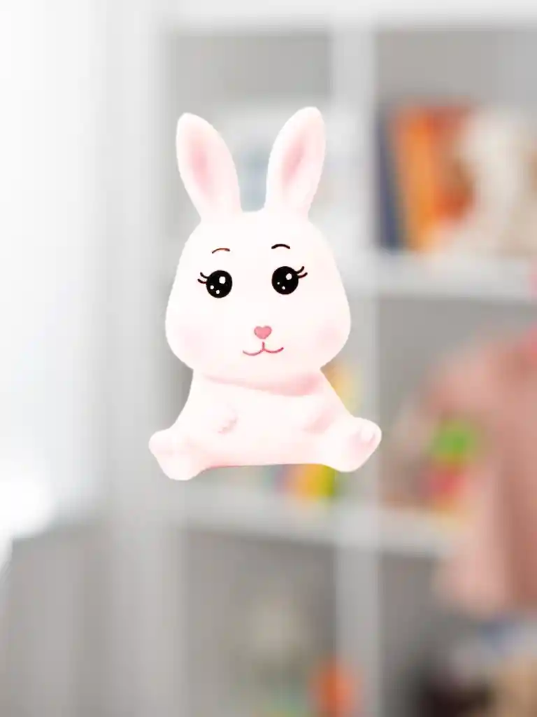 Juguete Lámpara Luz Led Blanca Conejo Para Dormir, Regalo