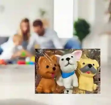 Juguete Pack De 3 Cachorritos Para Regalo