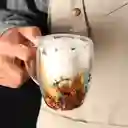 Taza / Vaso De Té Con Flores Secas Doble Pared Para Regalo