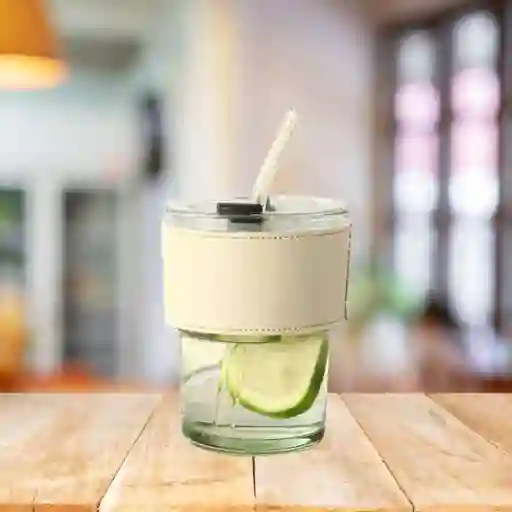 Vaso / Termo De Vidrio Con Tapa Hermetica Y Bombilla Para Regalo