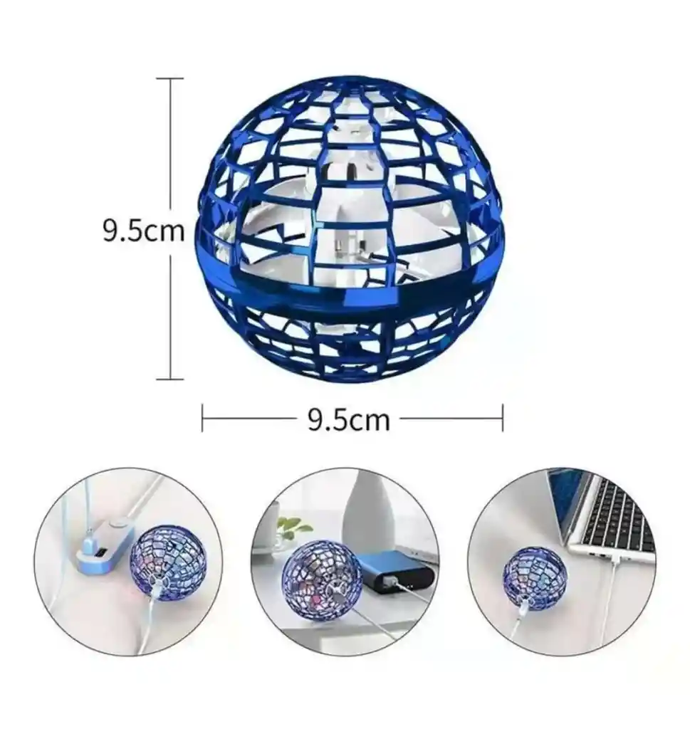 Pelota Voladora Con Luz Led Spinner Flying