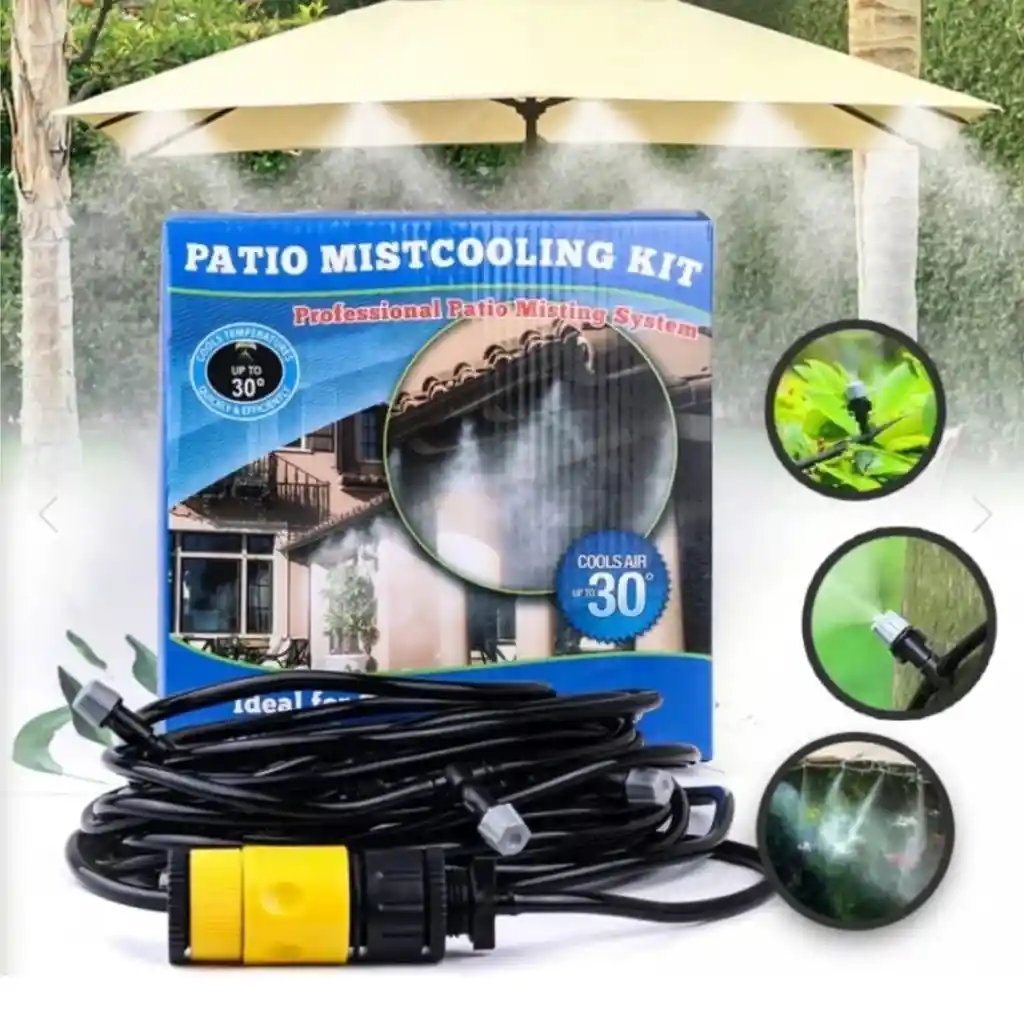 Kit Sistema De Riego Para Patio Mistcooling