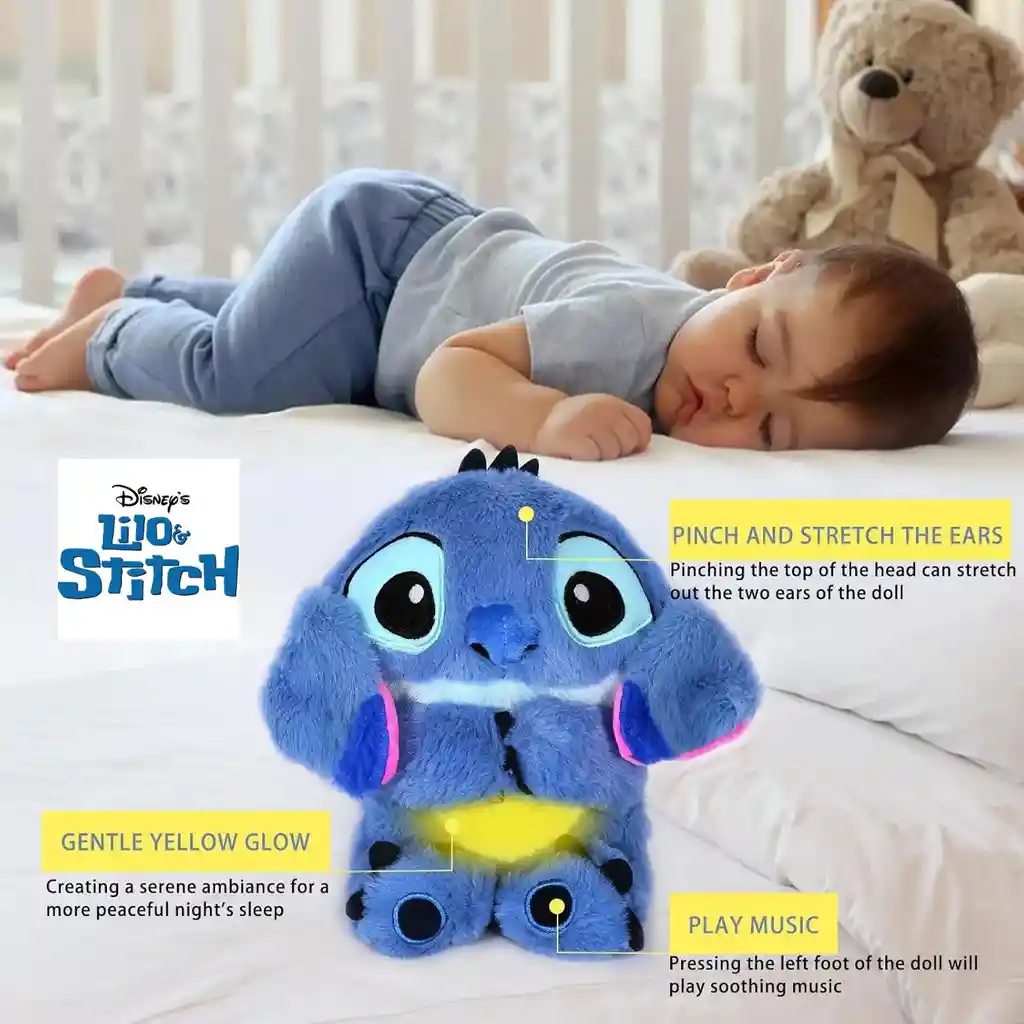 Peluche Relajante De Stitch Para Dormir