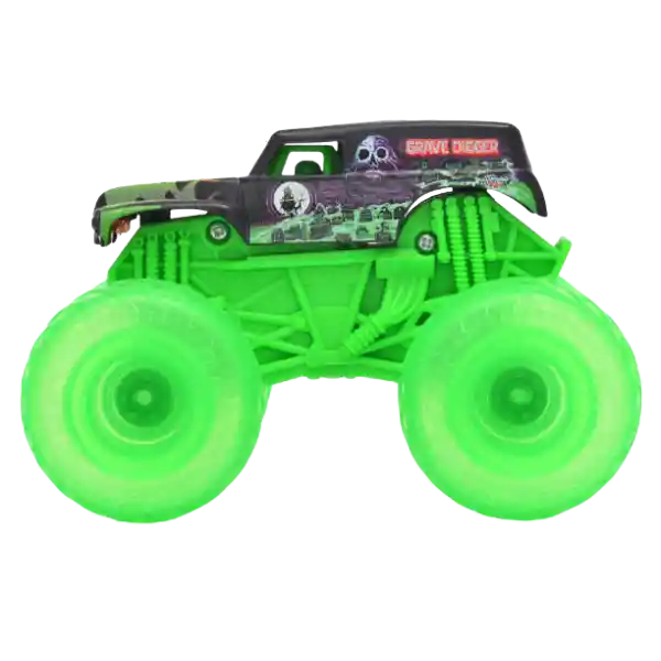Monster Jam Vehículo Con Luz 1:43 Grave Digger