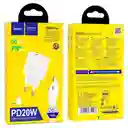 Cargador Dual Tipo C Pd + Usb Qc3.0 + Cable Tipo C A C 20w - C80a Plus