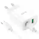 Cargador Dual Tipo C Pd + Usb Qc3.0 + Cable Tipo C A C 20w - C80a Plus