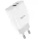 Cargador Dual Tipo C Pd 20w + Usb Qc3.0 Sin Cable - Hoco C80a 3a