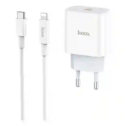Cargador Con Cable Tipo Hoco C A Lightning Para Iphone 20w - Hoco C76a Plus 3a