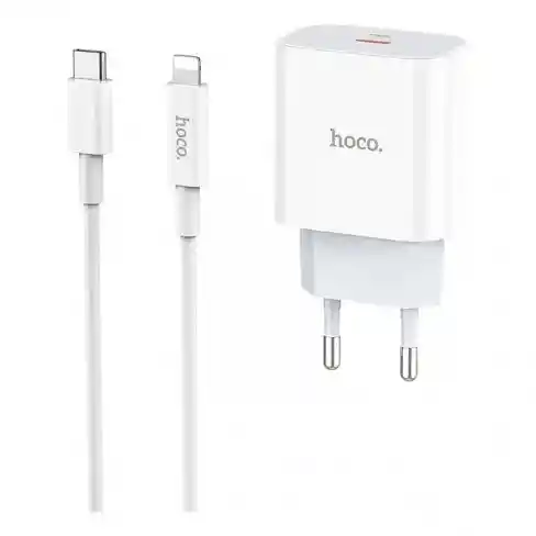 Cargador Con Cable Tipo Hoco C A Lightning Para Iphone 20w - Hoco C76a Plus 3a