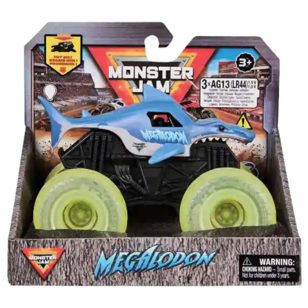 Monster Jam Vehículo Con Luz 1:43 Megalodon