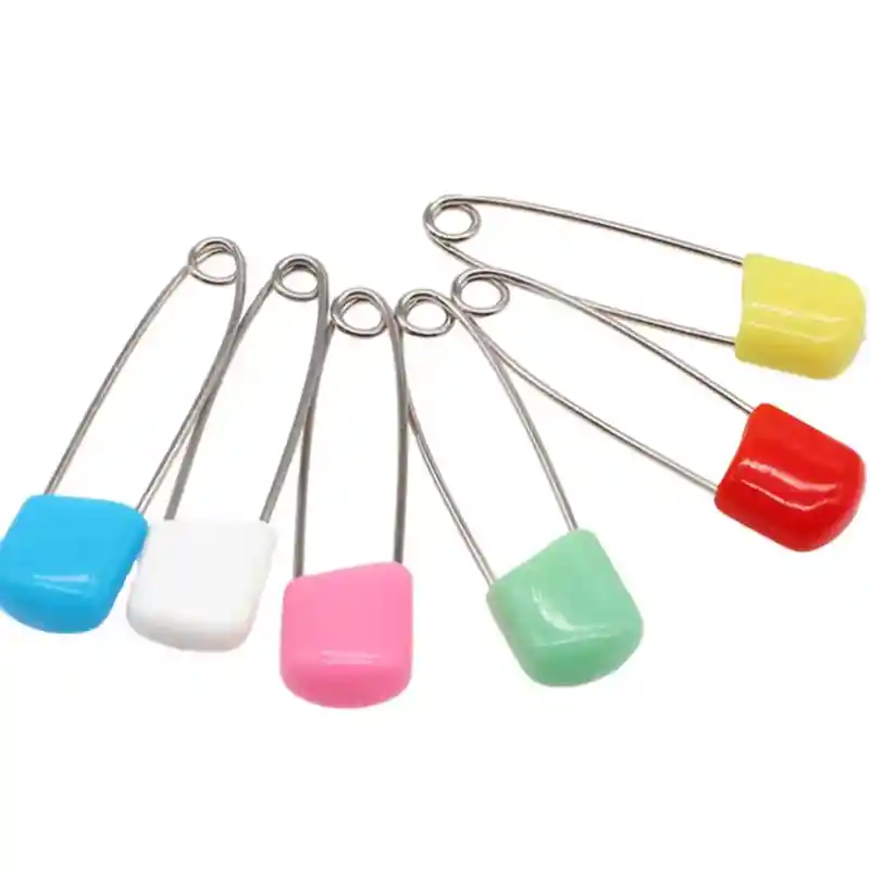 Pack 6 Alfiler De Gancho Para Ropa Bebe Pin Imperdible Pañal Guagua (colores)