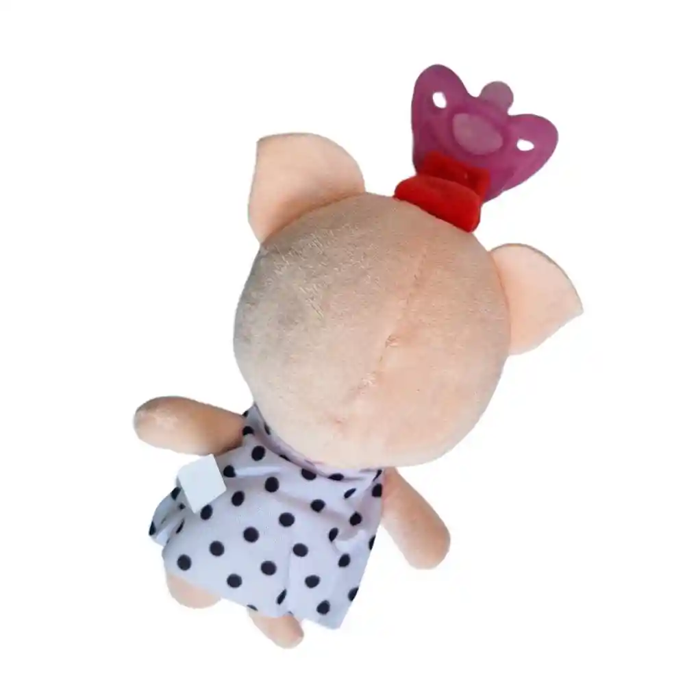 Sujeta Chupete Porta Chupete Peluche Apego + Chupete (chanchita)