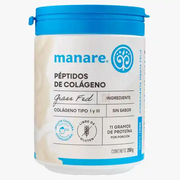 Peptidos De Colágeno 250 G Marca Manare