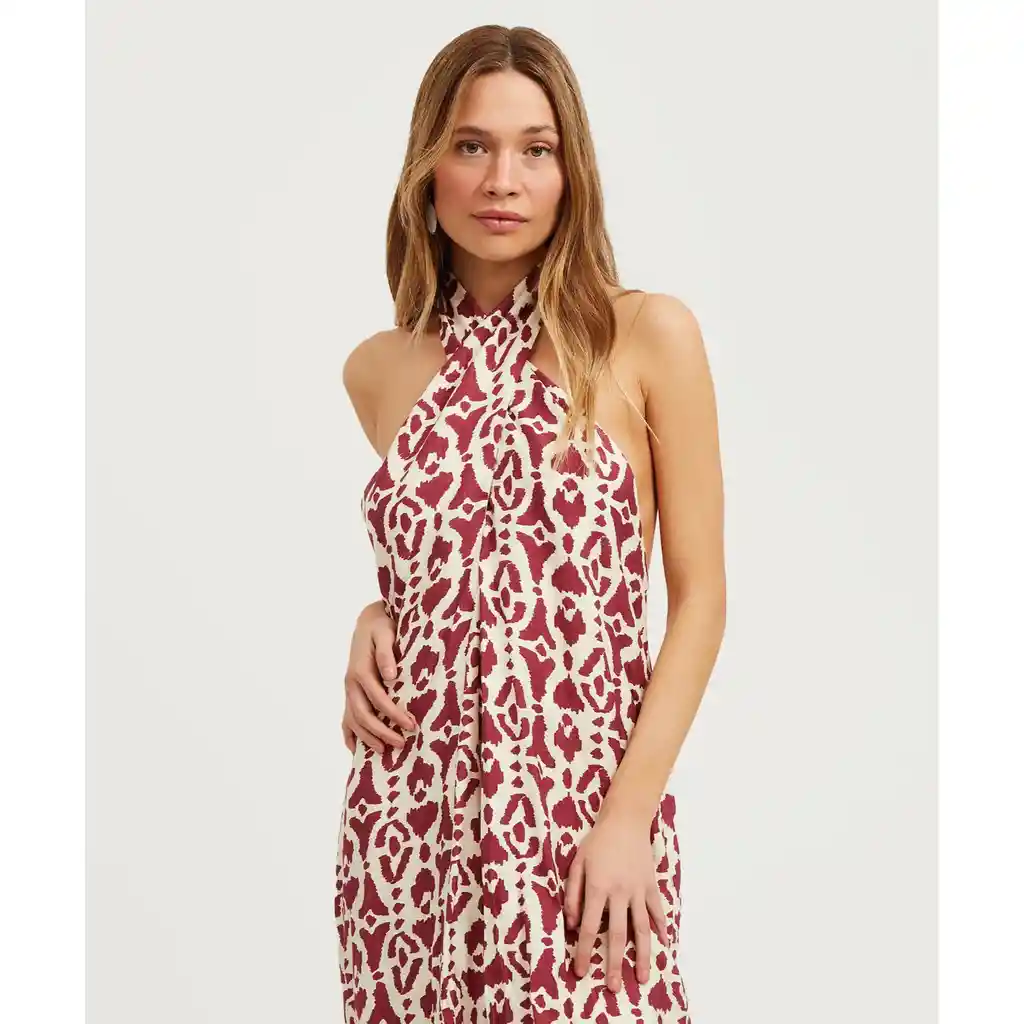 Vestido Mujer Halter Multiuso S Verde