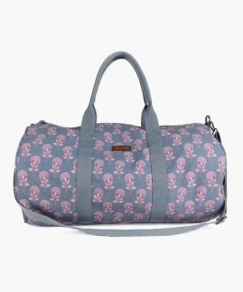 Bolso Mujer Flores Azul