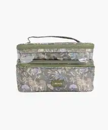 Cosmetiquero Mujer Tigres Mariposas Verde
