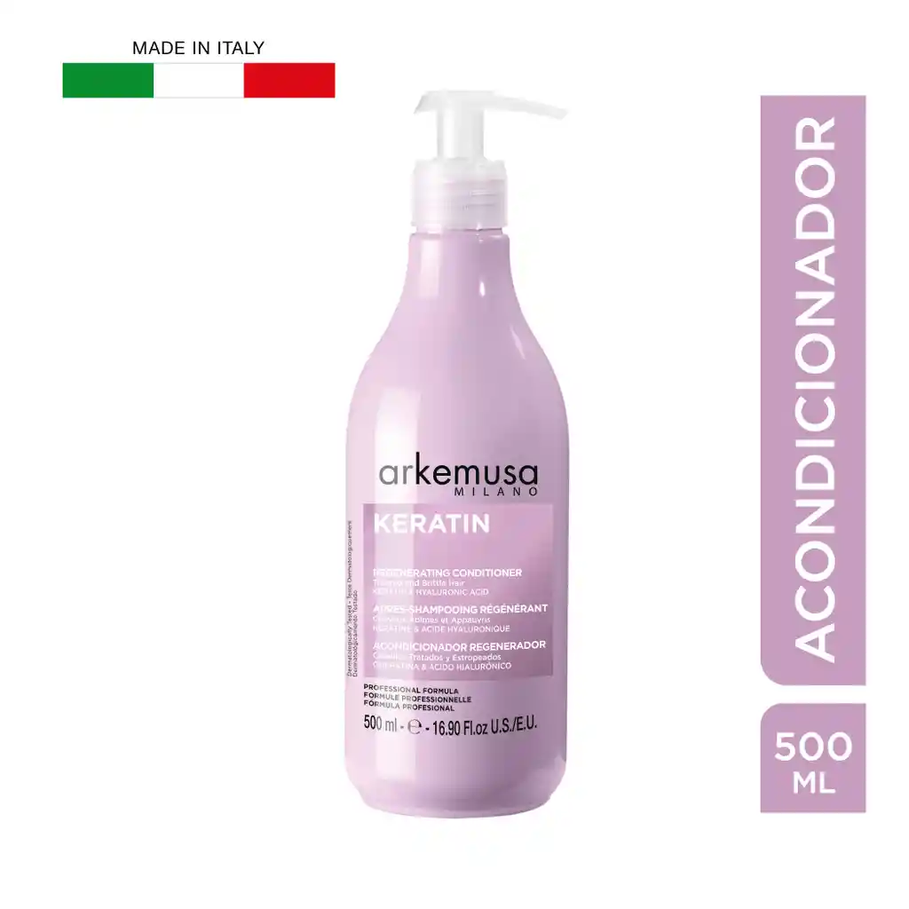 Acondicionador Arkemusa Keratin Restaurador 500 Ml