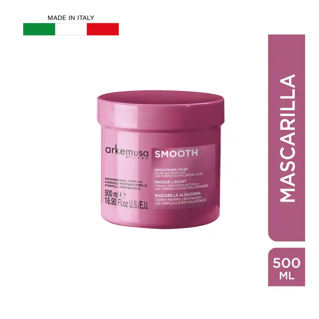 Máscara Capilar Arkemusa Smooth Liso Anti Frizz 500 Ml