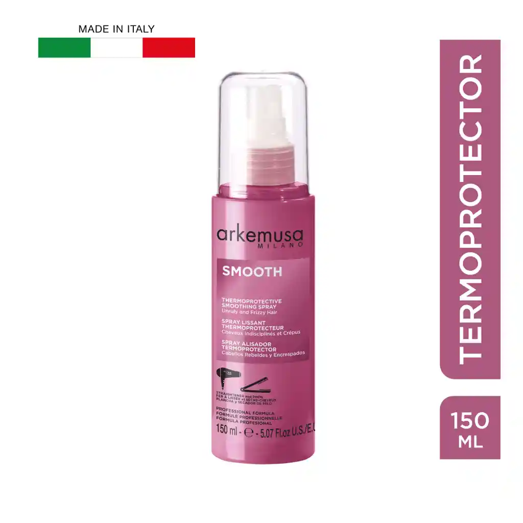 Termoprotector Arkemusa Smooth Liso Anti Frizz 150 Ml