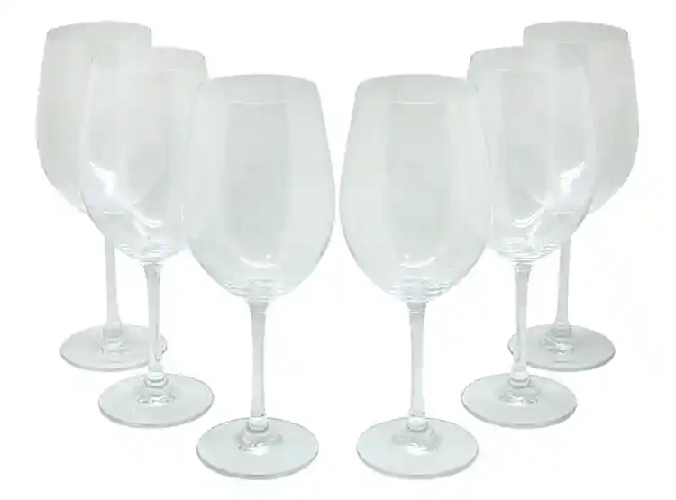 Set 6 Copas Glasso Vino Transparente