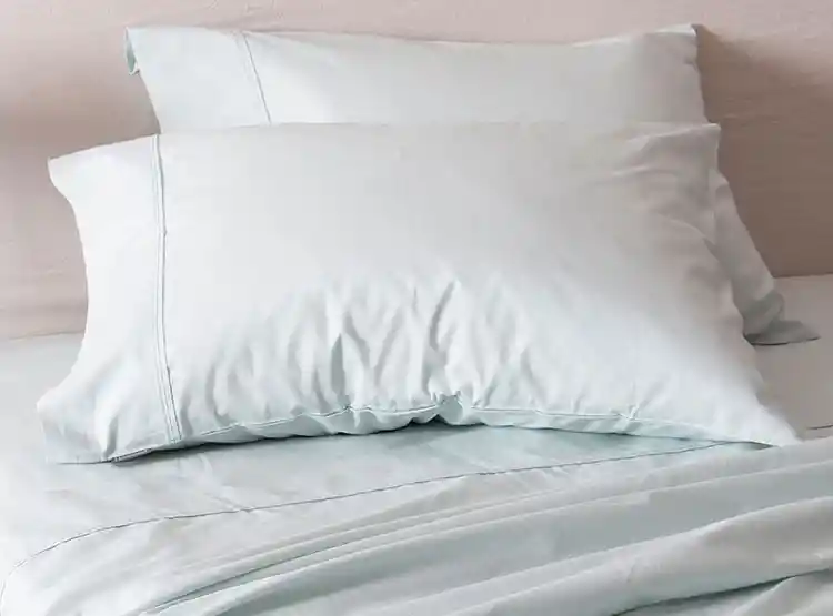 Juego De Sábanas Fabrics Sohome King 180 Hilos Celeste Liso