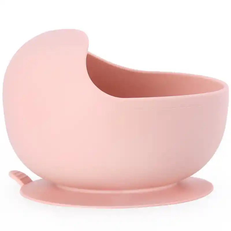 Bowl De Silicona Con Succion Palo Rosa